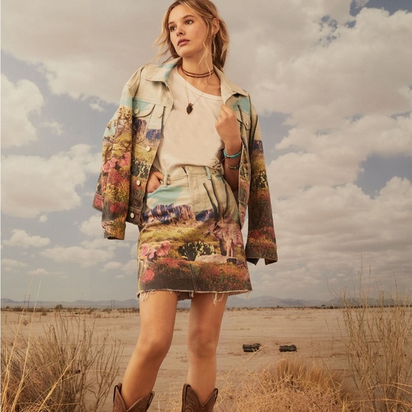 MOTHER Giddy Up RARE Tomcat Desert 🌵 Skirt - Picture 1 of 16